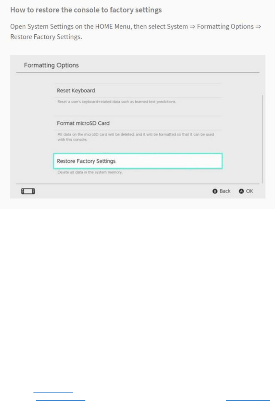 Nintendo Switch Operations Manual