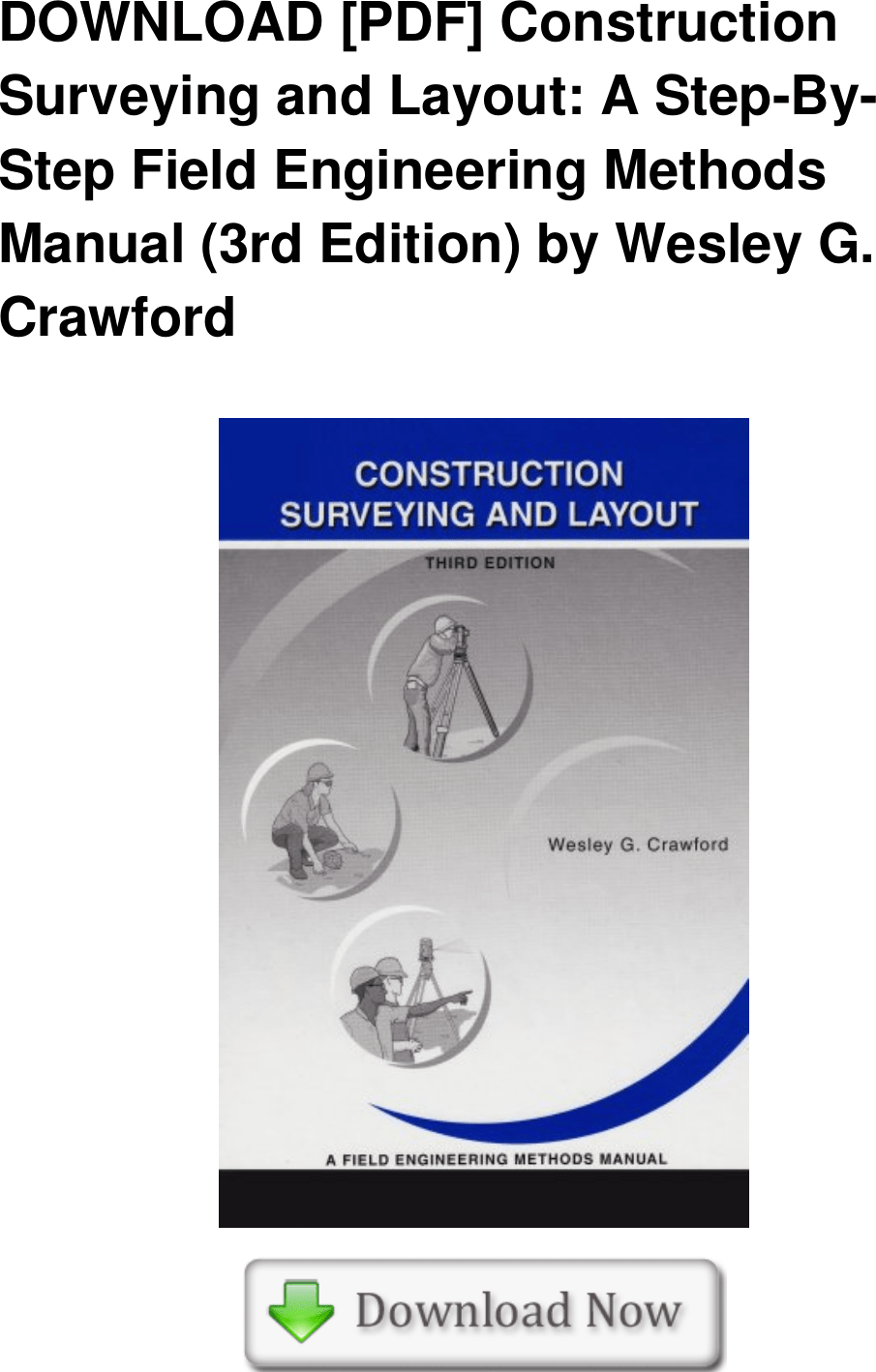 [PDF] Construction Surveying And Layout A Step By Field Engineering