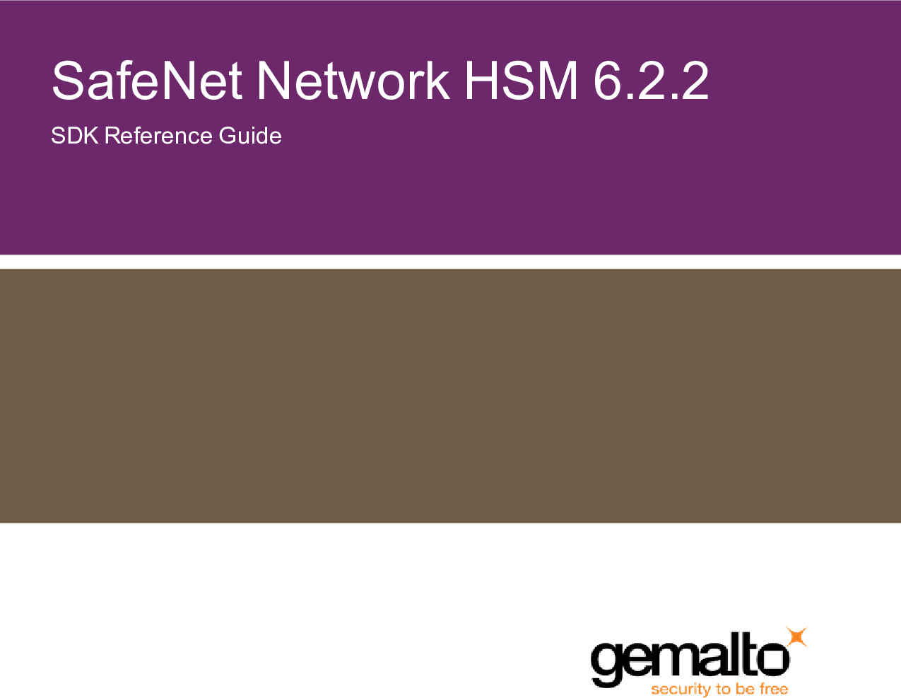 Luna HSM SDK Reference Guide