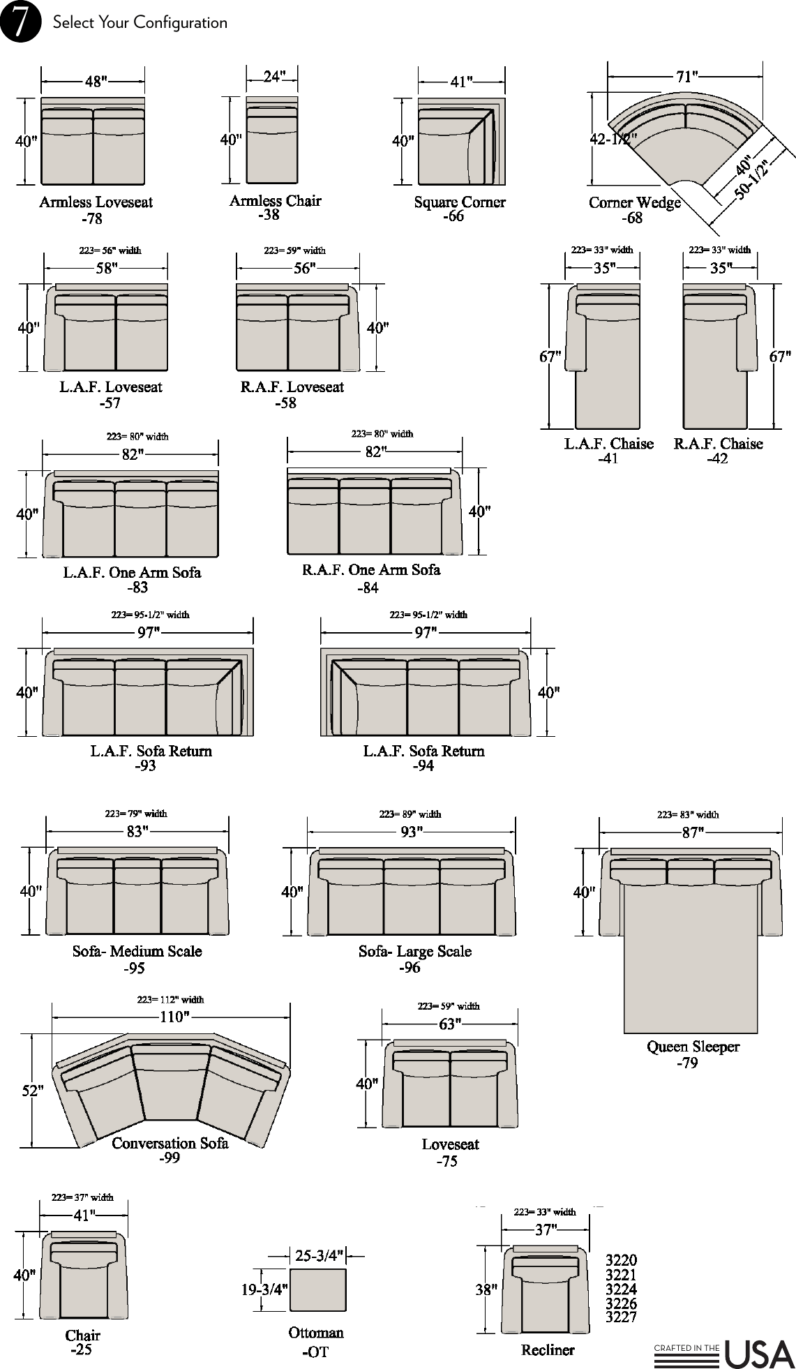Sectional seating by design schematics