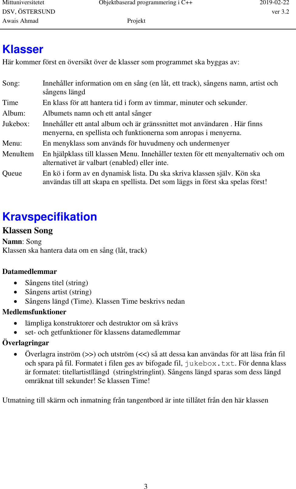 MITTHÖGSKOLAN Jukebox Instructions