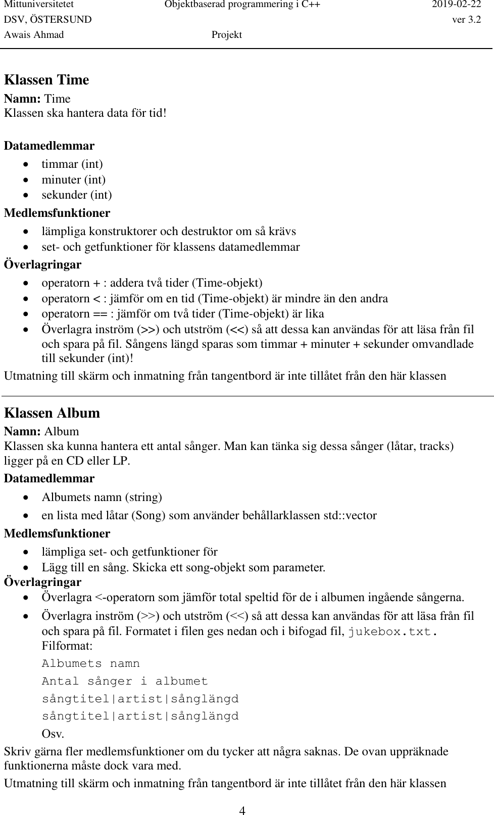 MITTHÖGSKOLAN Jukebox Instructions