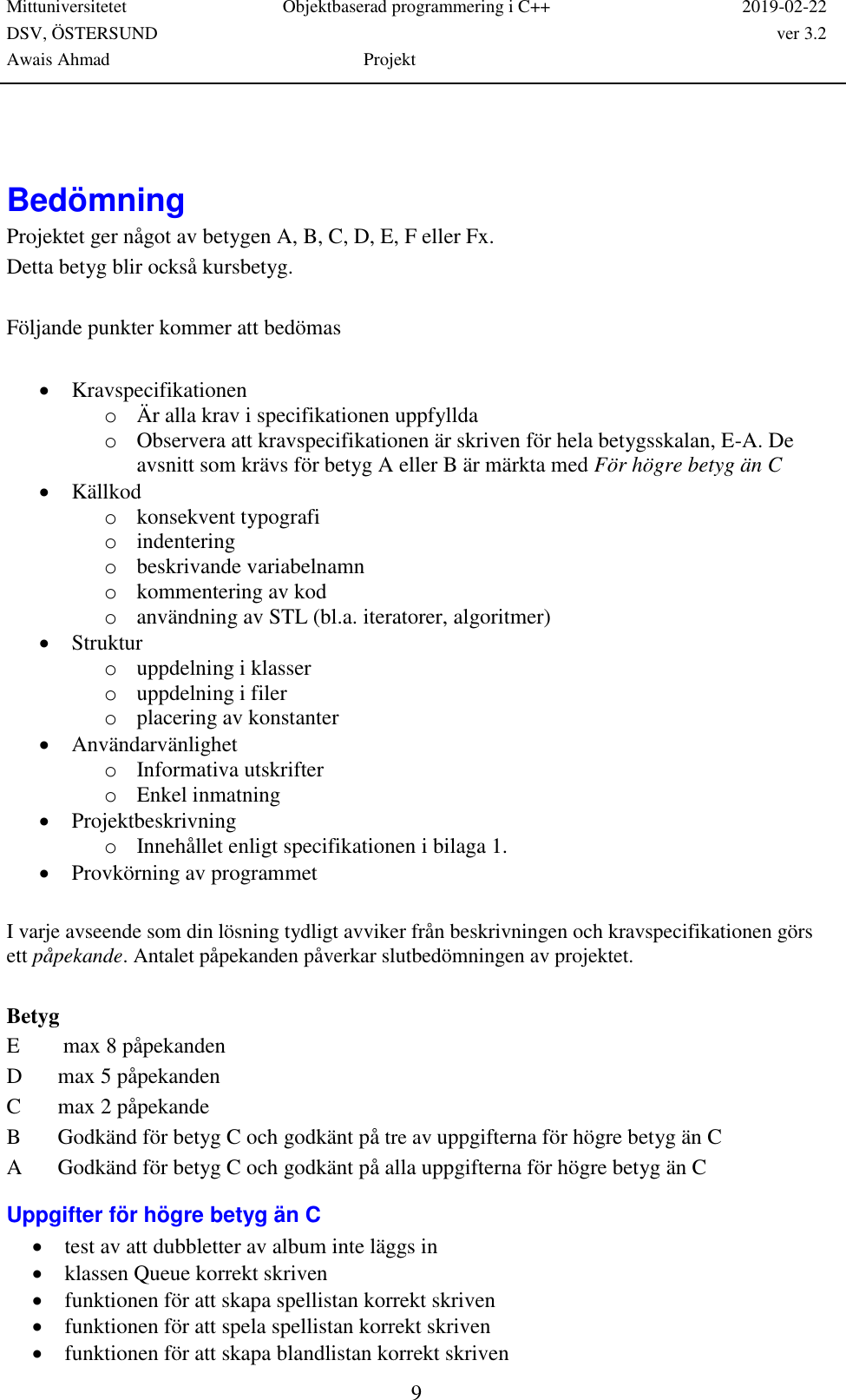 MITTHÖGSKOLAN Jukebox Instructions
