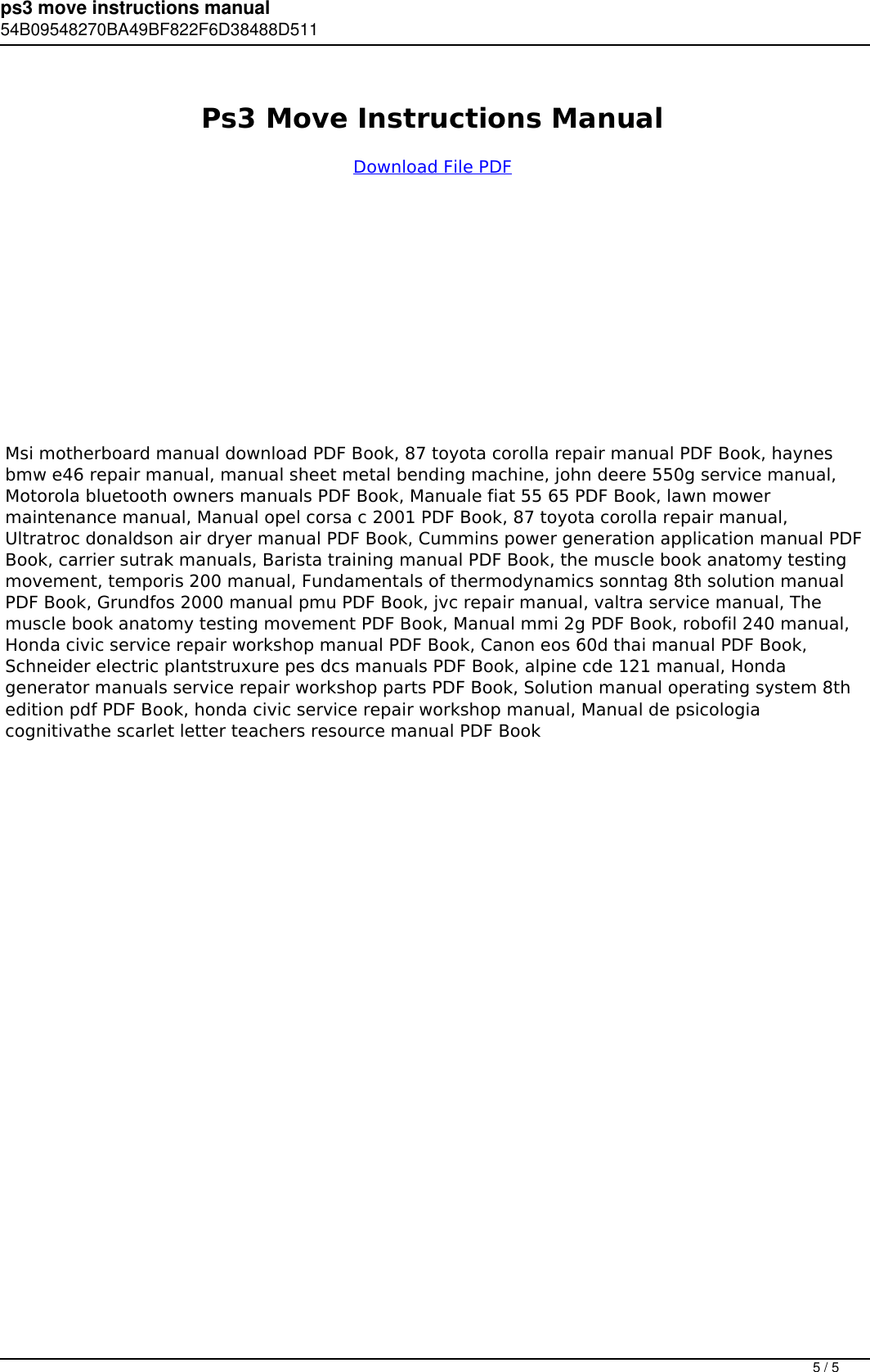 Ps3 Move Instructions Manual