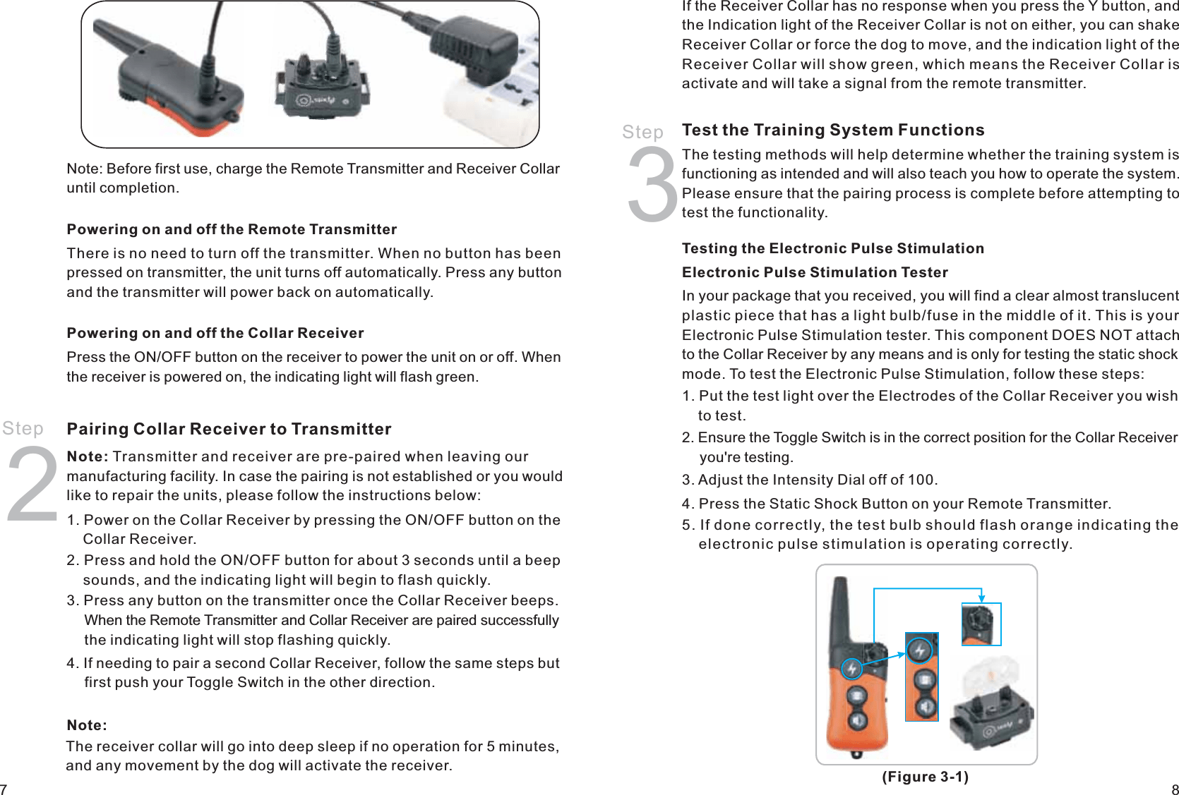 ECARE ELECTRONICS PET619S Remote Pet Training Collar for Multidogs