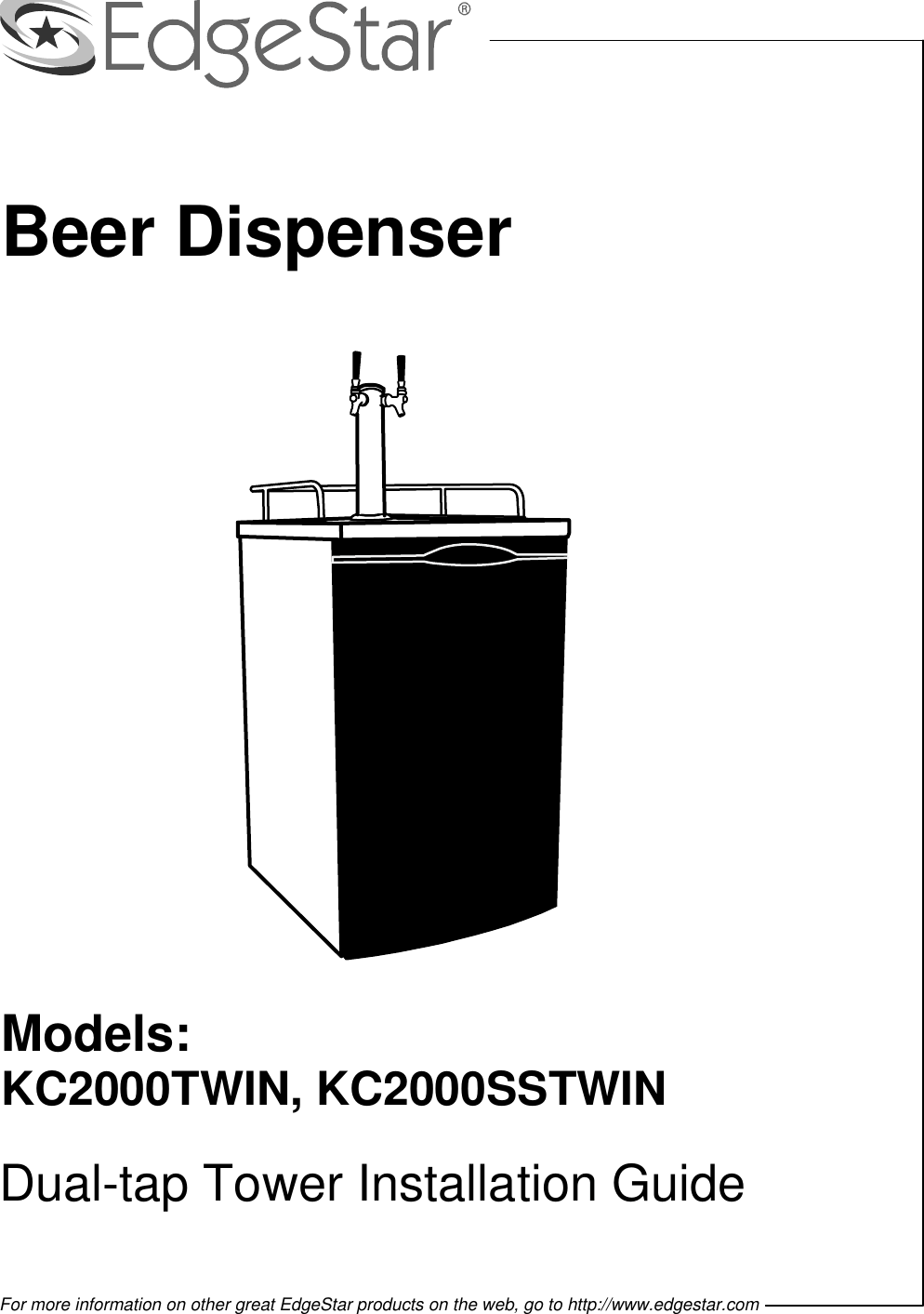 Edgestar Kc2000Sstwin Users Manual Twin instructions guide w97