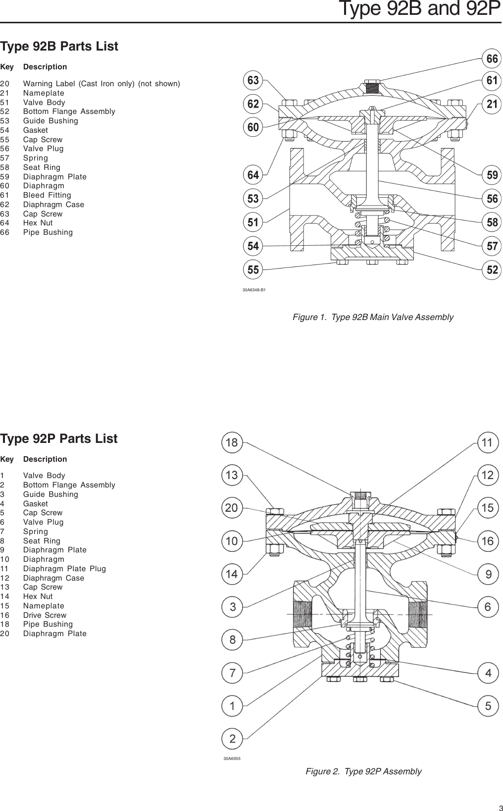 Emerson Type 92B Self Powered Control Valve Installation Guide 92B_IG