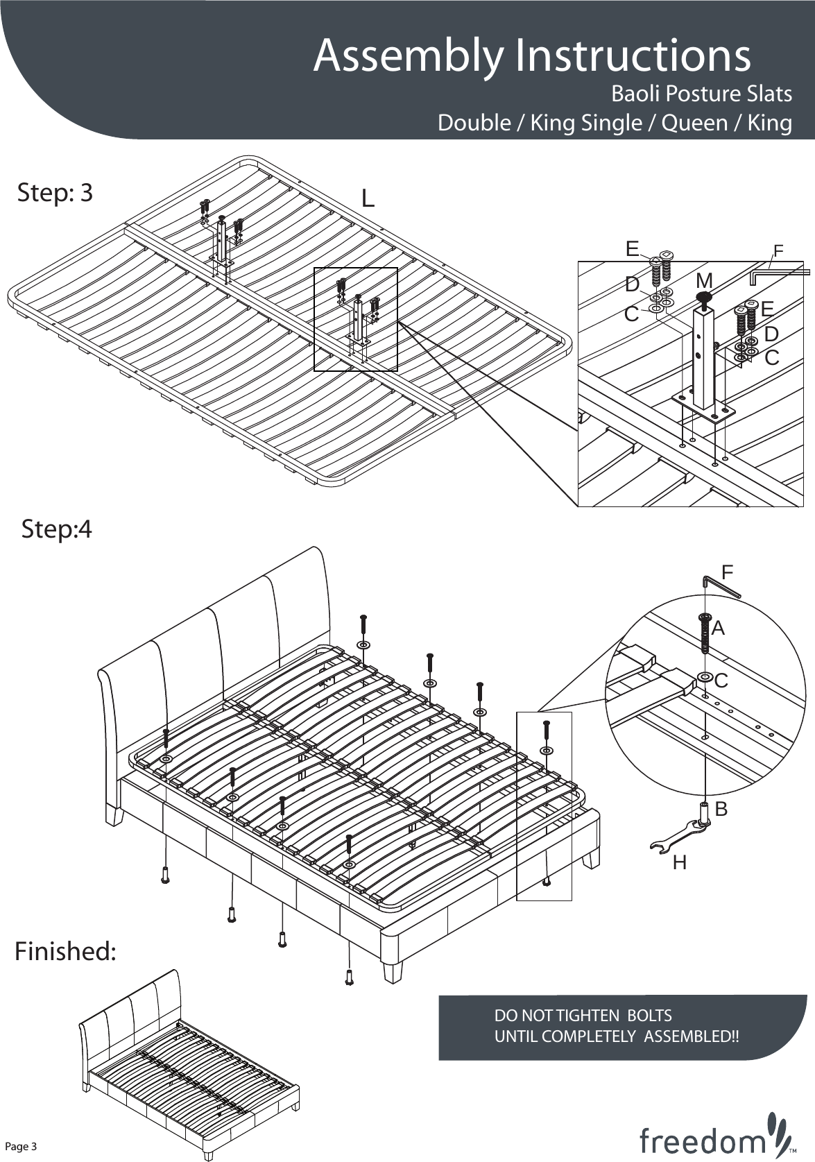 Freedom Posture Slats Willis Bed