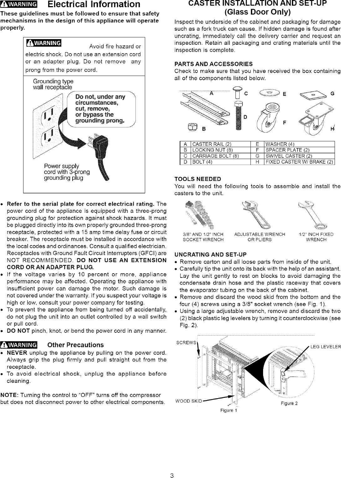 Frigidaire FCFS201LFB3 User Manual FREEZER Manuals And Guides L0609487