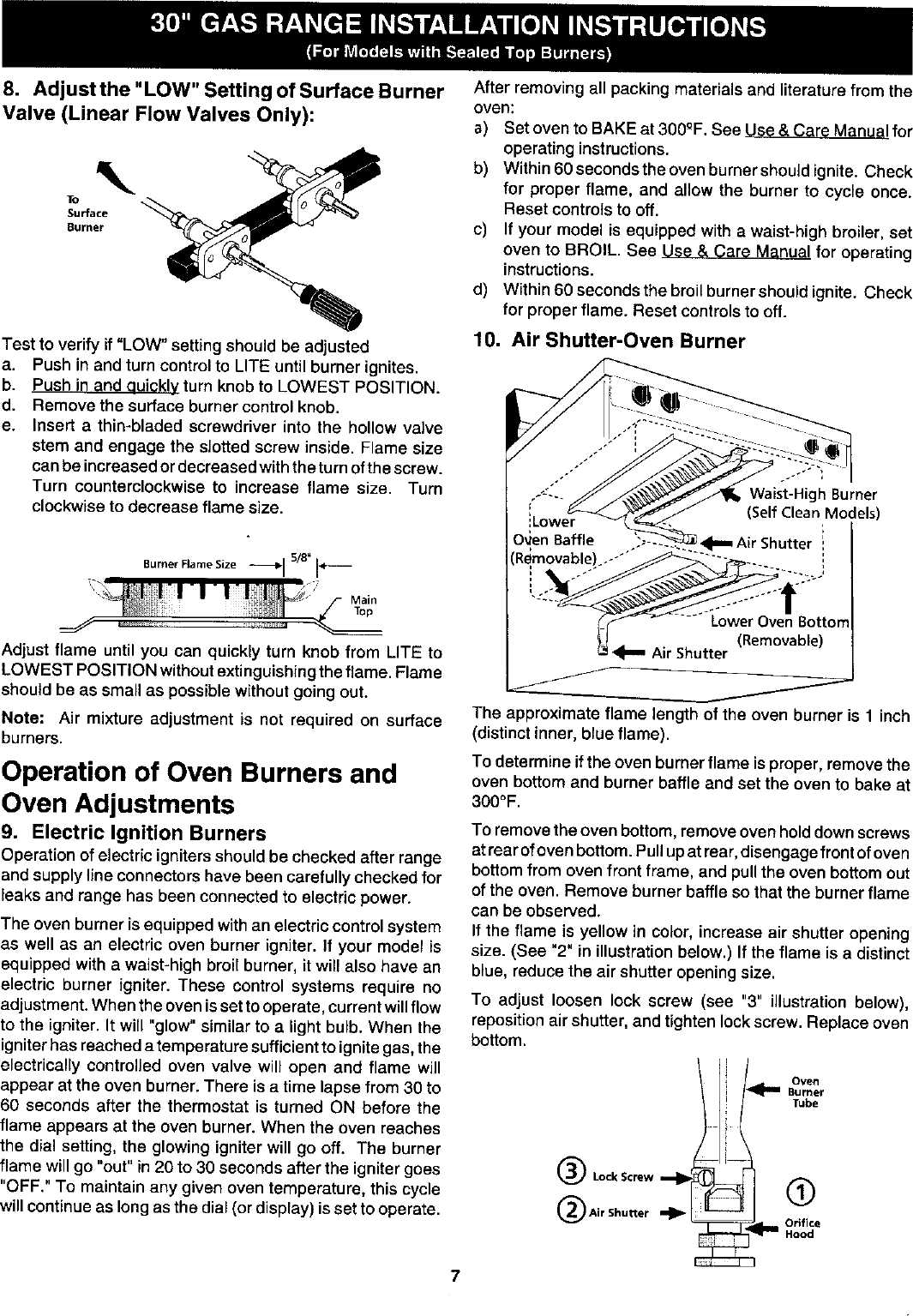 Frigidaire FGFL77ASC User Manual GAS RANGE Manuals And Guides L0207030