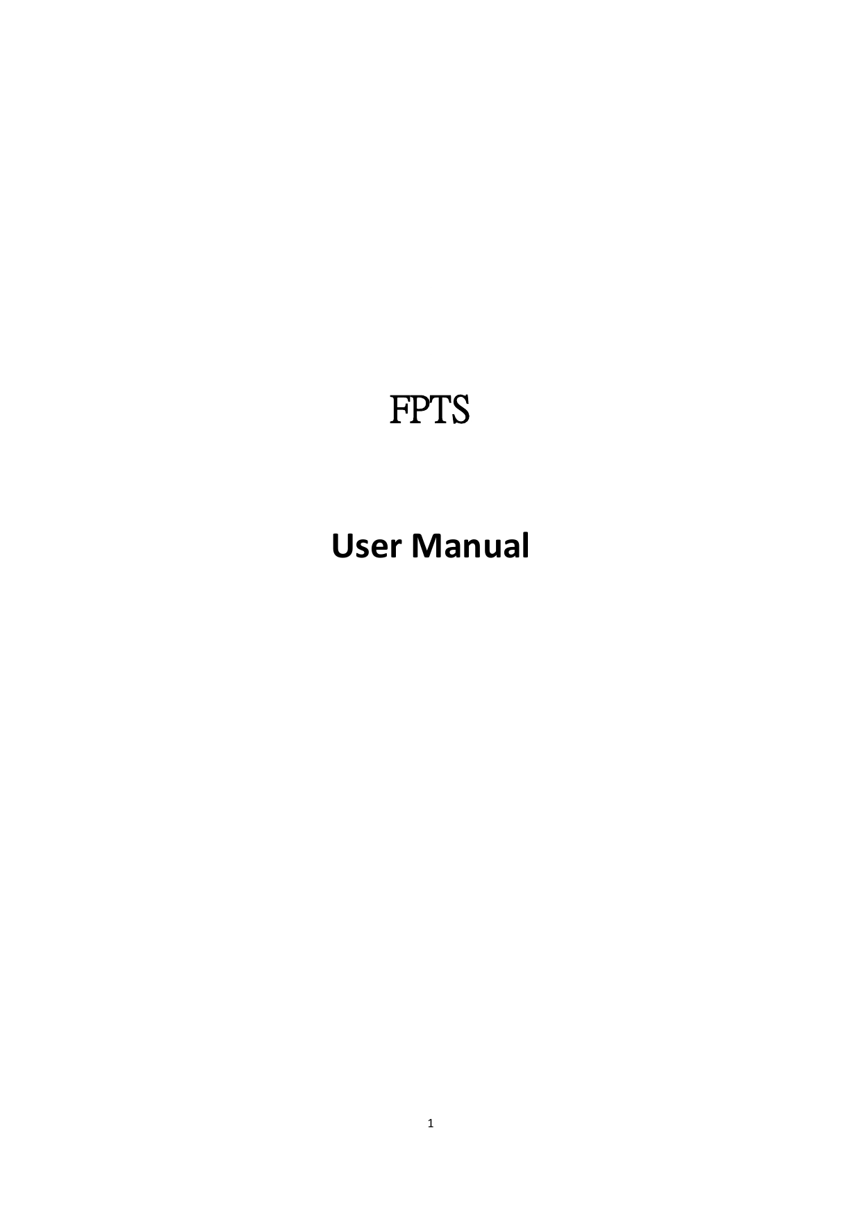 Frontpoint FPTS Frontpoint Touchscreen User Manual