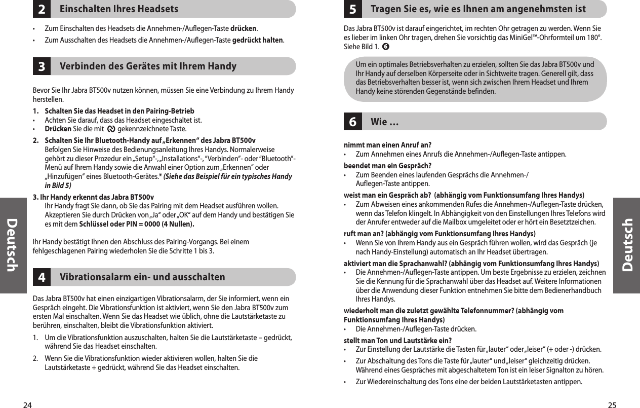 GN BT500V Jabra Bluetooth Headset BT500v User Manual 81 00192