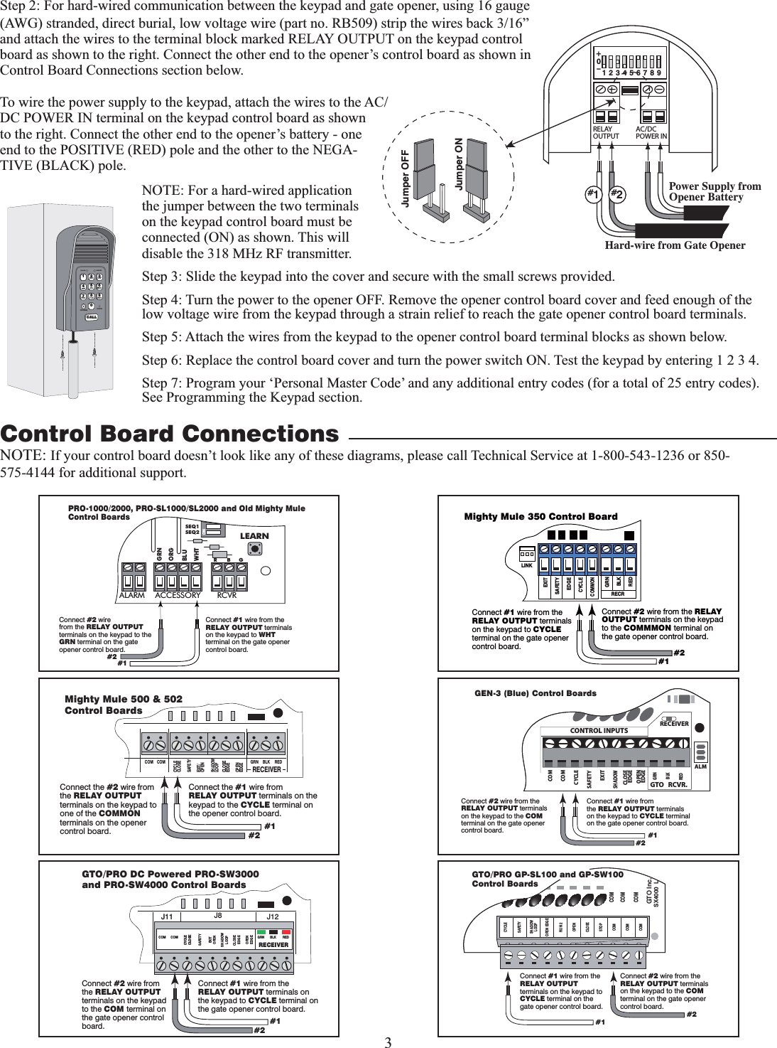 GTO Access Systems MM136G3BASE INTERCOM BASE UNIT User Manual MM136