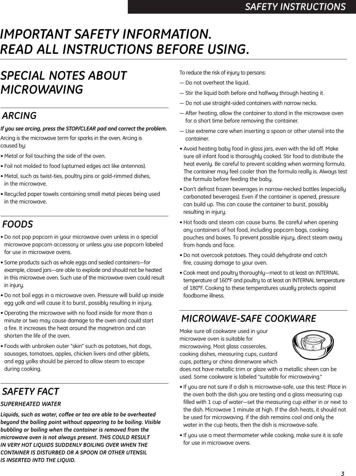 Galanz JES737WM Microwave Oven User Manual
