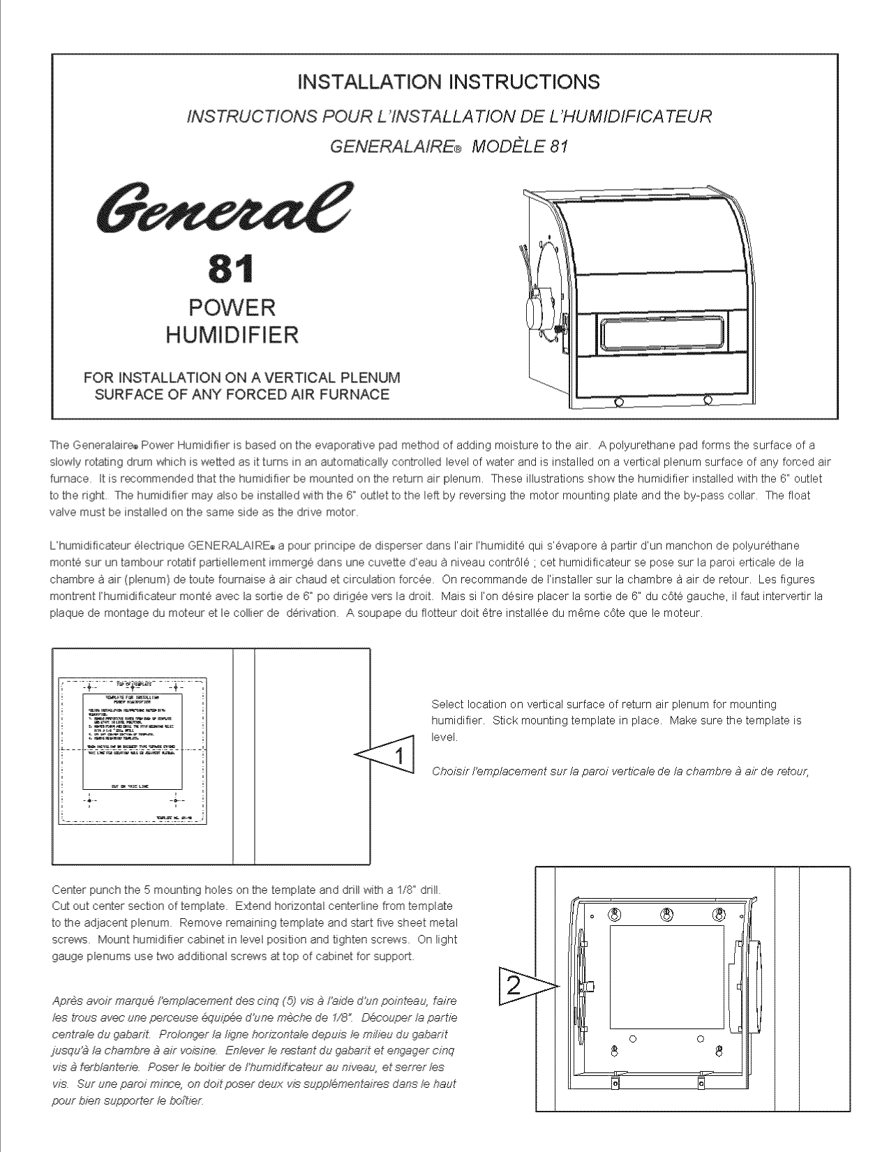 Generalaire Humidifier Manual