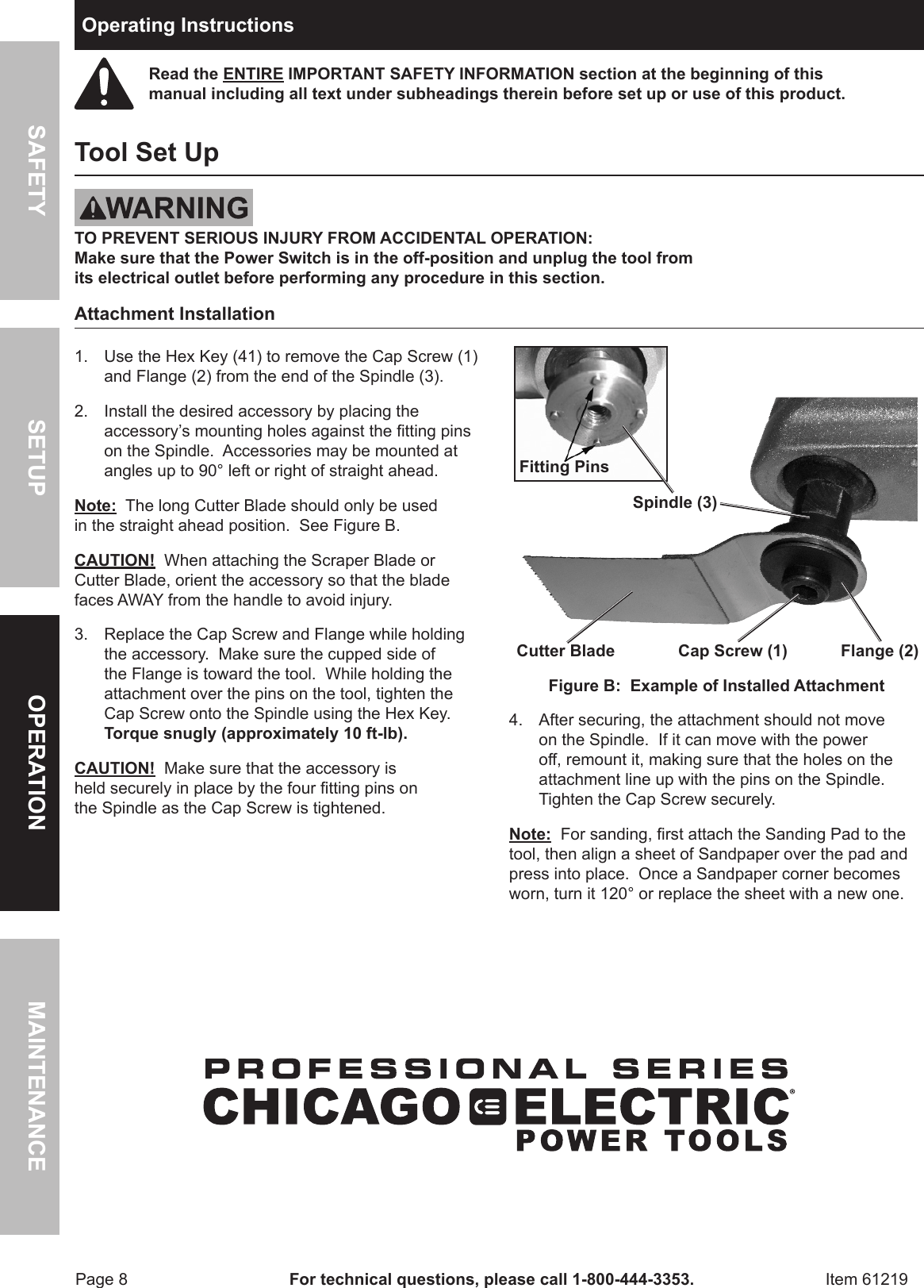 Harbor Freight Variable Speed Oscillating Multifunction Power Tool