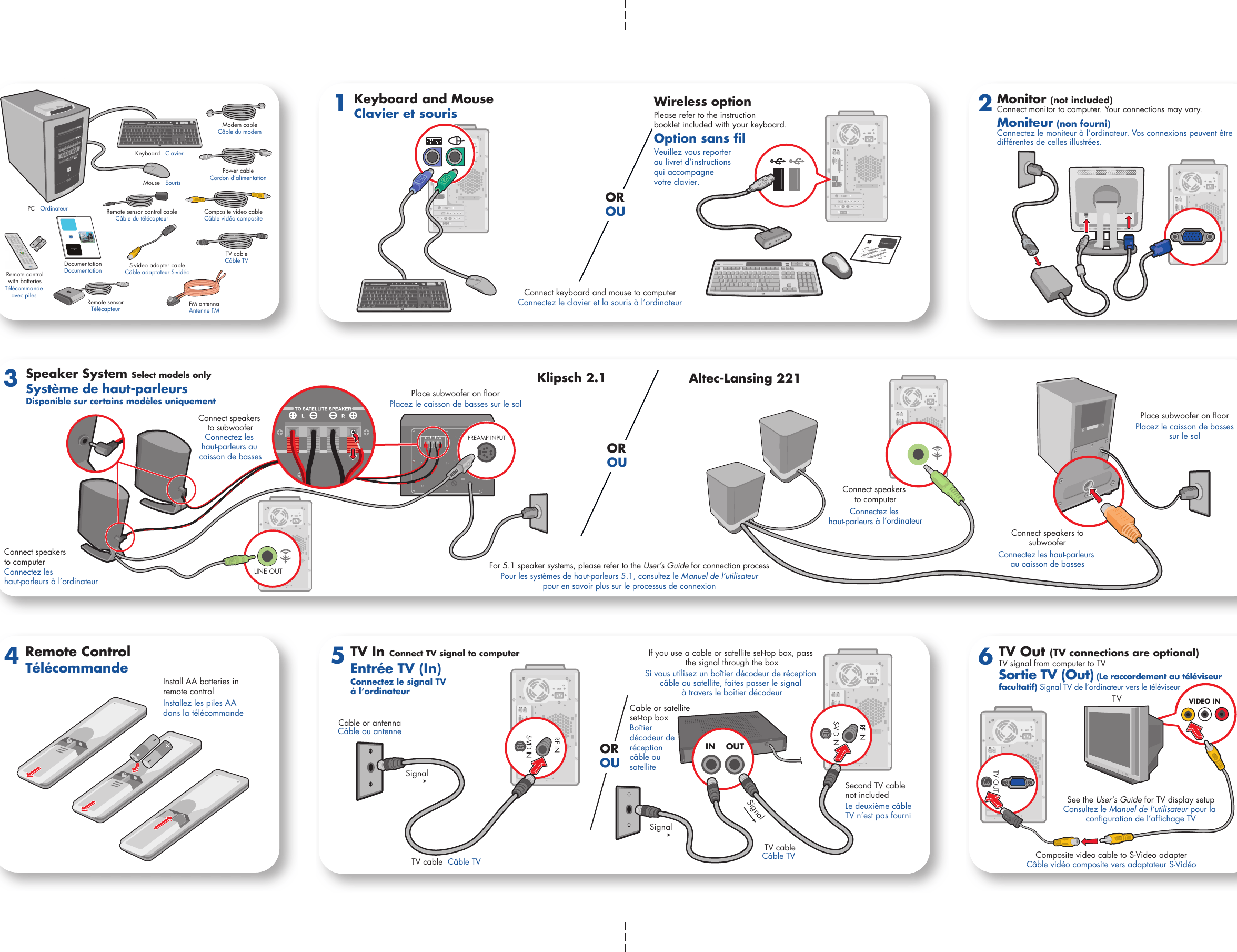 Hp Media Center M370 Fr Desktop Pc Quick Setup Guide C