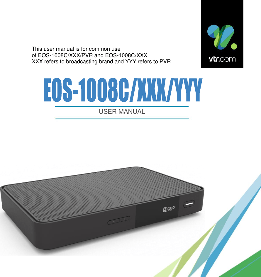 Humax EOS1008C Cable Settop box User Manual