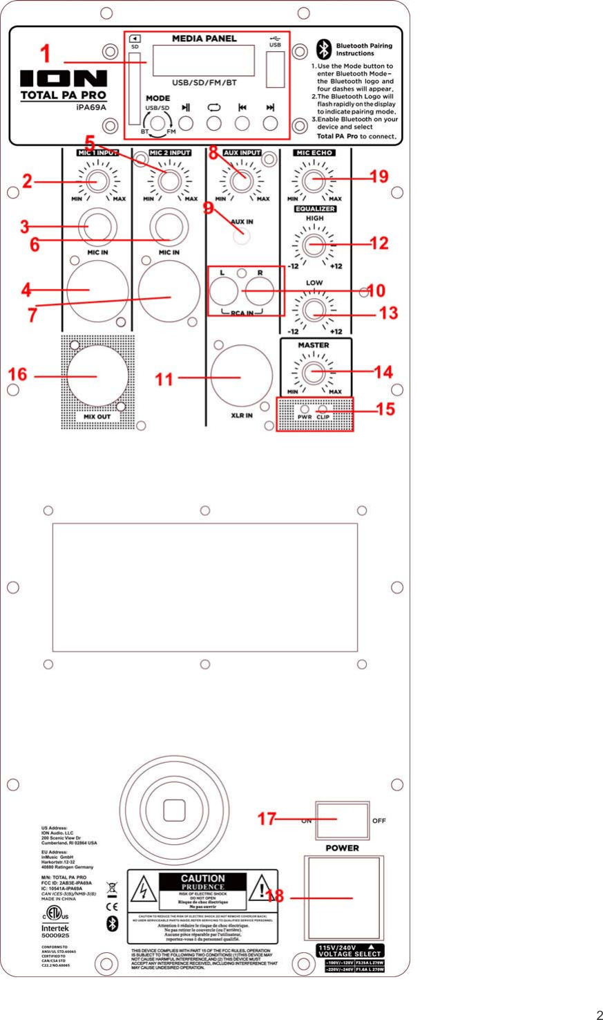 ION Audio IPA91 Speaker Box User Manual