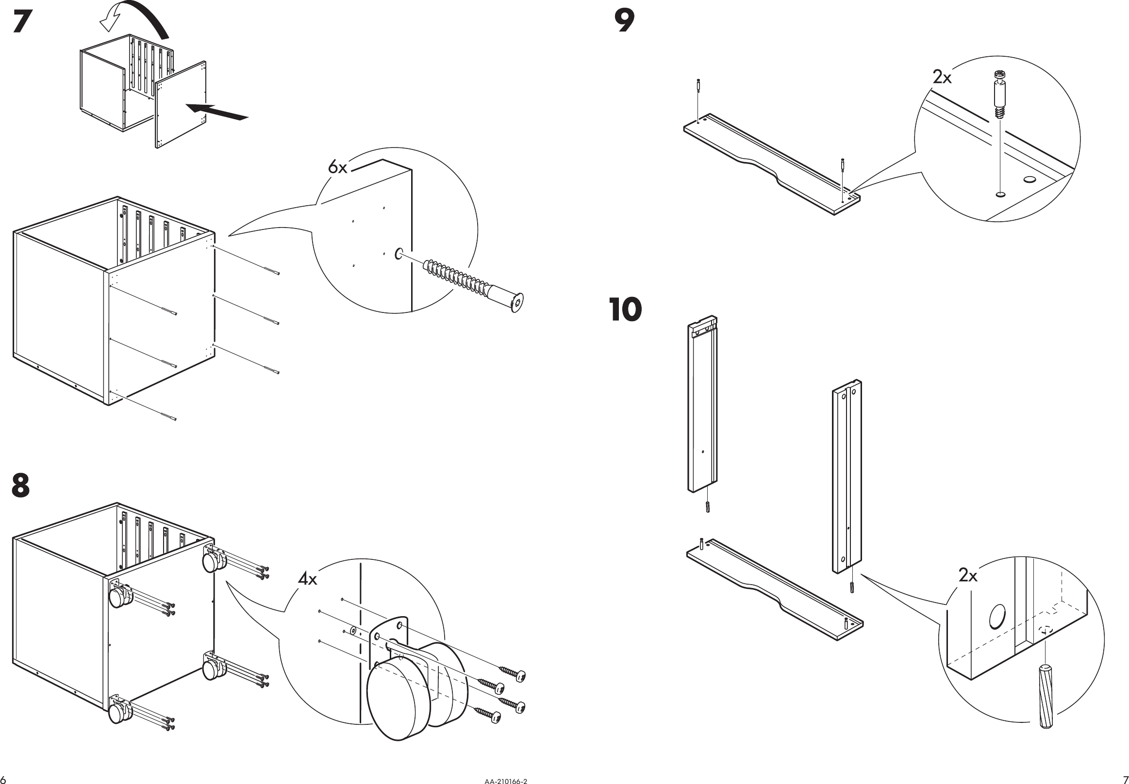 Ikea Alex Drawer Unit Casters Wht Assembly Instruction