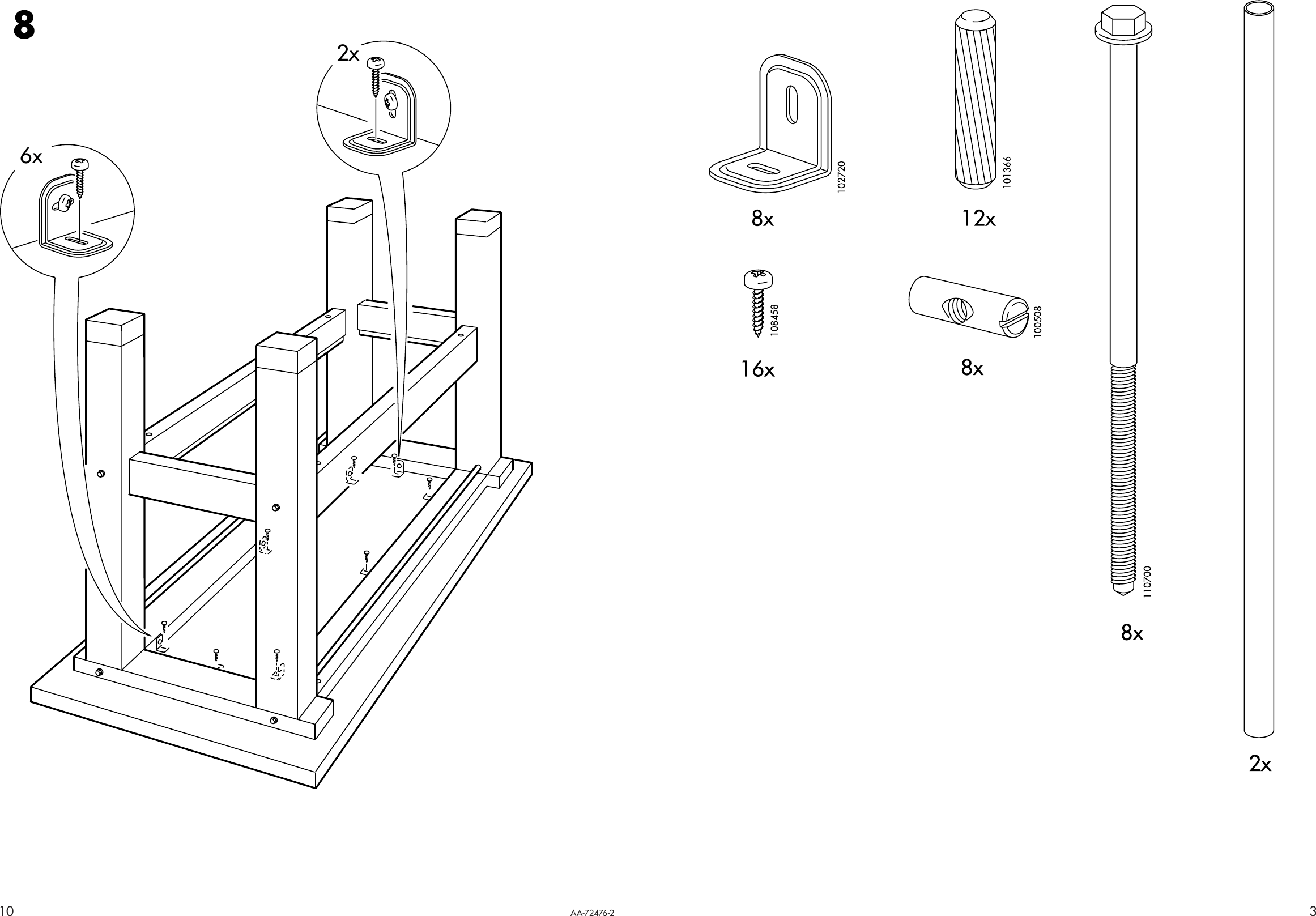 Ikea Groland Kitchen Island 47X35 Assembly Instruction 0