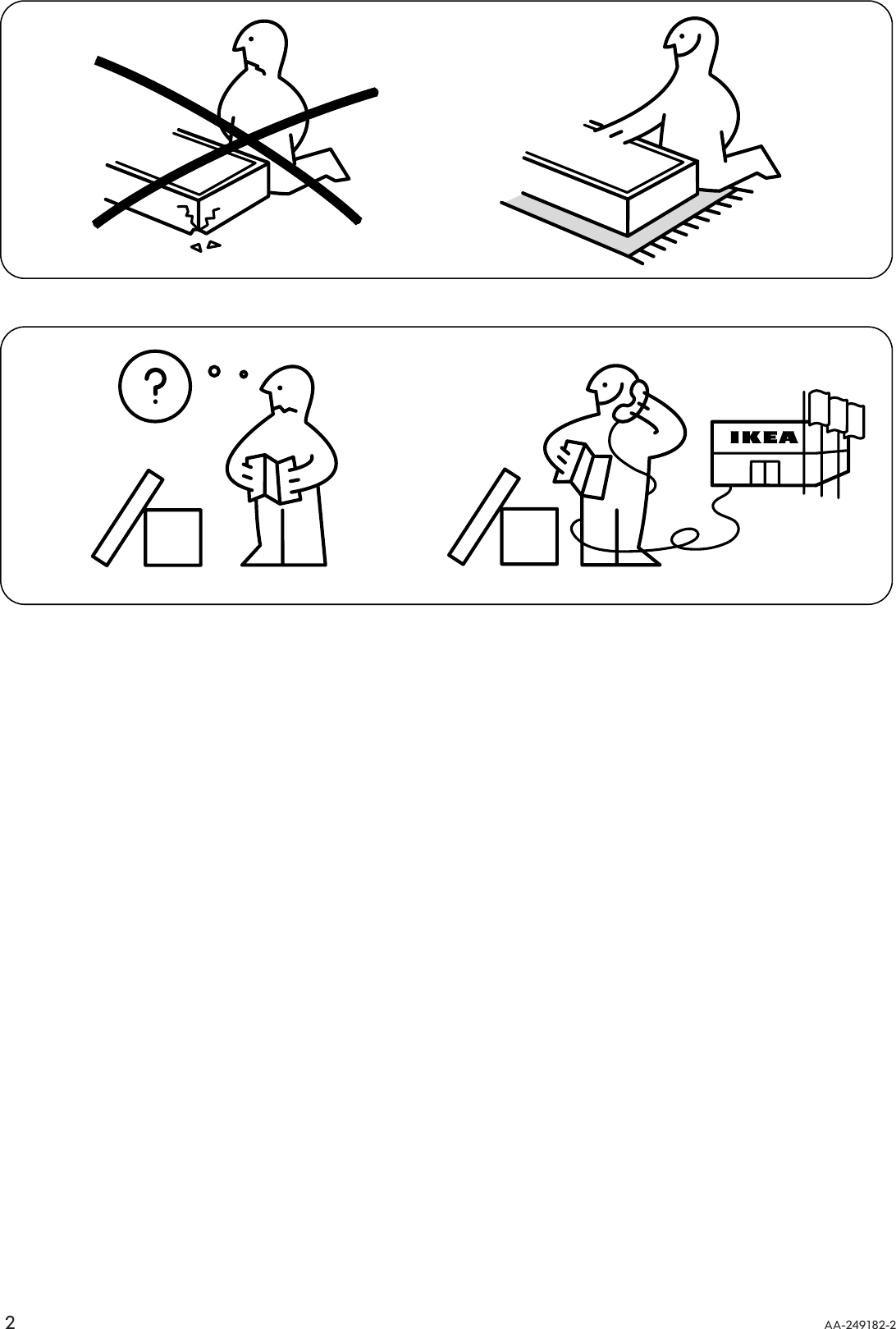 Ikea Karlstad Footstool Frame Cover Assembly Instruction