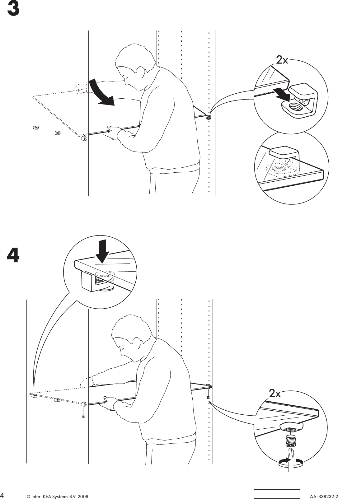 Ikea Komplement Glass Shelf Assembly Instruction