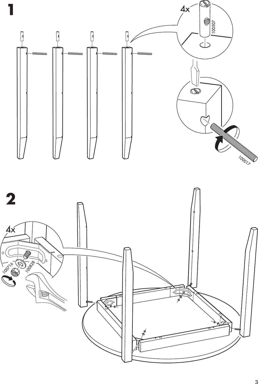 Ikea Leksvik Childs Table Assembly Instruction