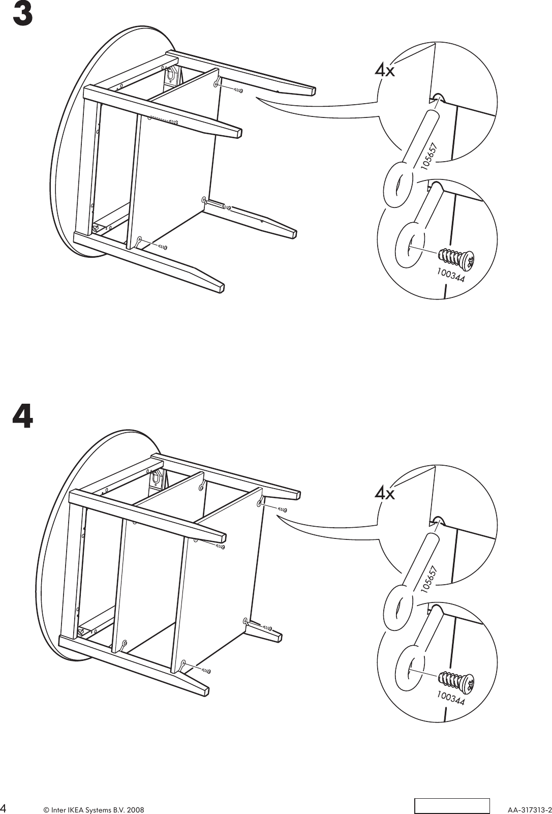 Ikea Leksvik Childs Table Assembly Instruction