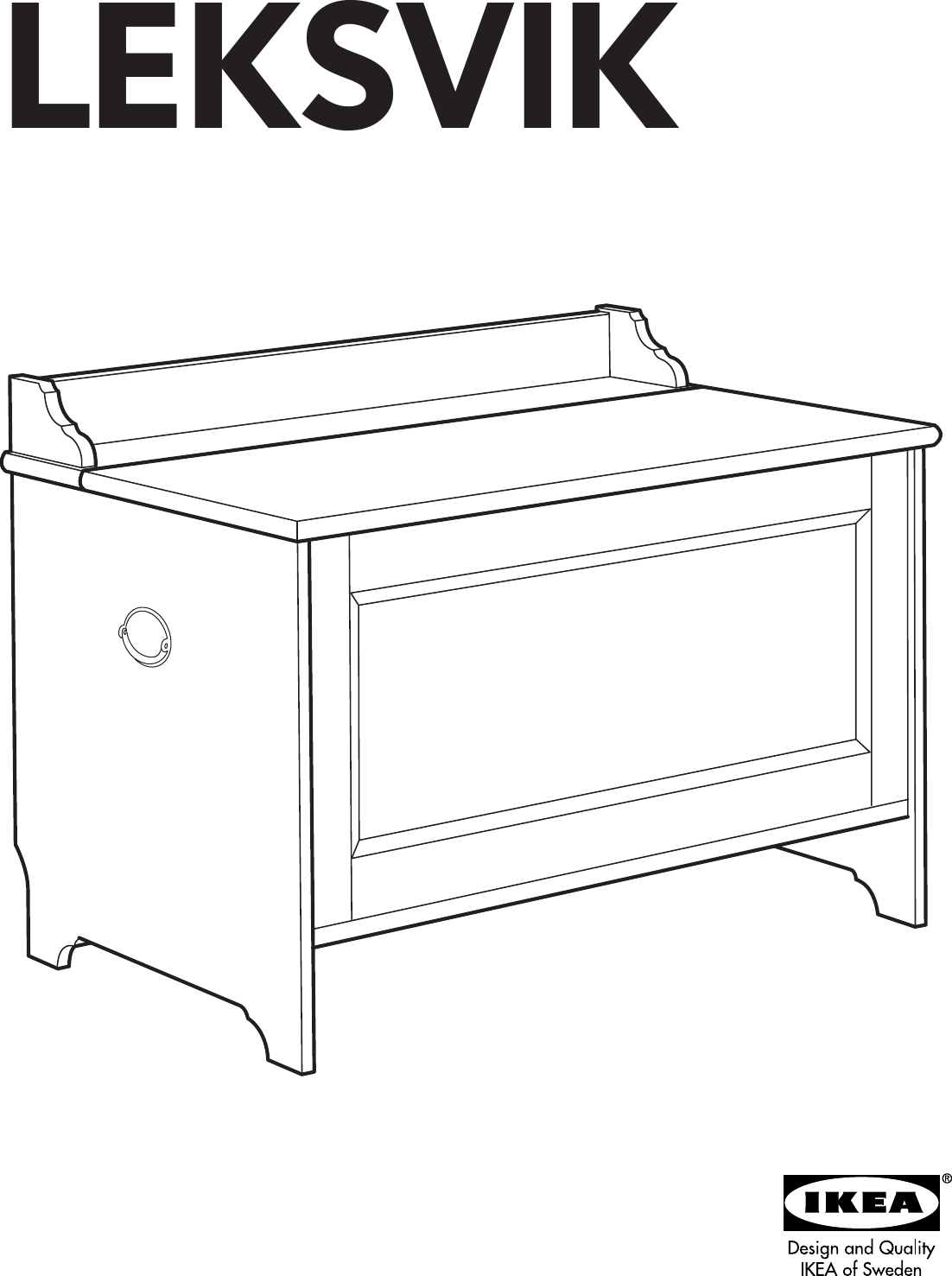Ikea Leksvik Toy Box Assembly Instruction