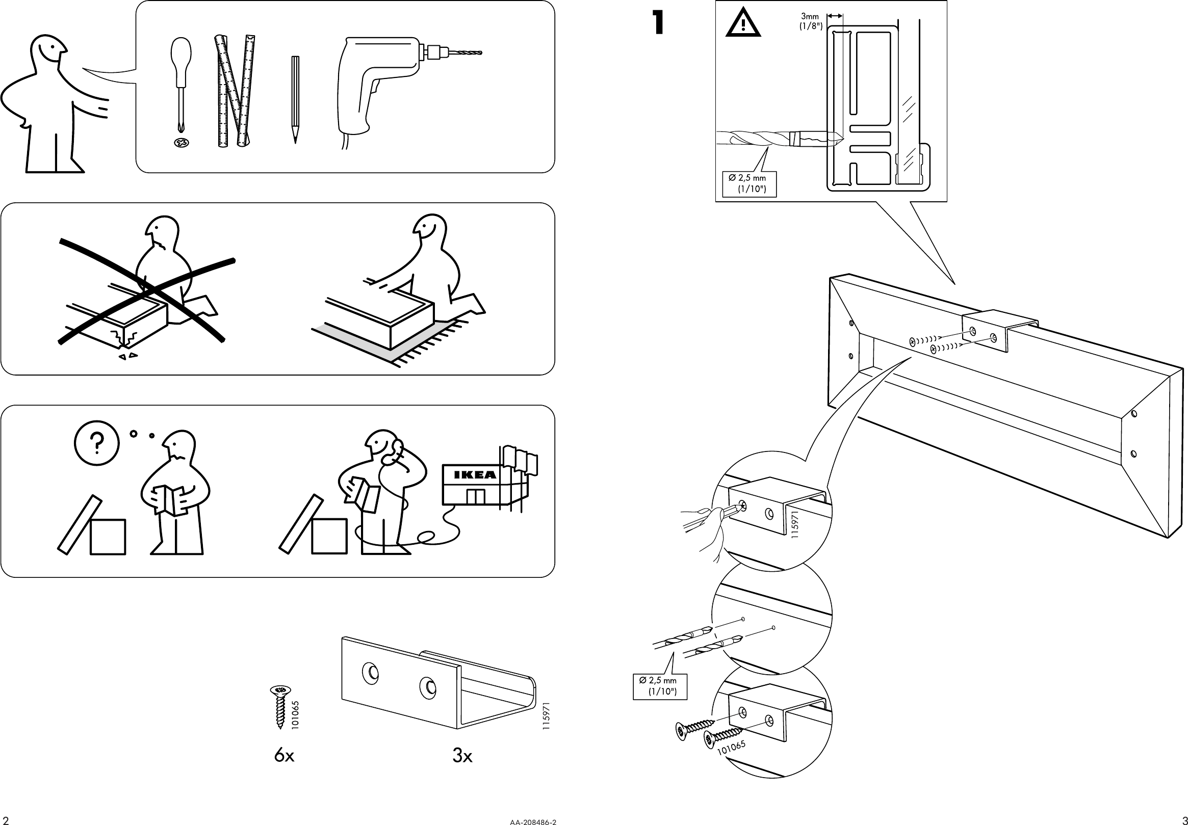 Ikea Rubrik Deep Drawer Front Set 3 18 Assembly Instruction