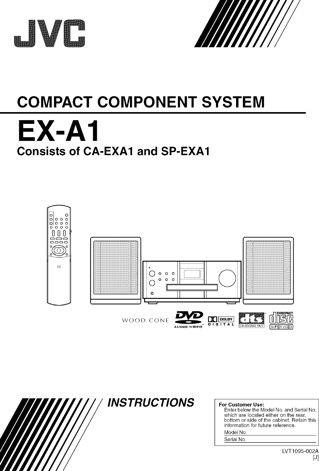 JVC CA EXA1 User Manual RECEIVER Manuals And Guides L0405291