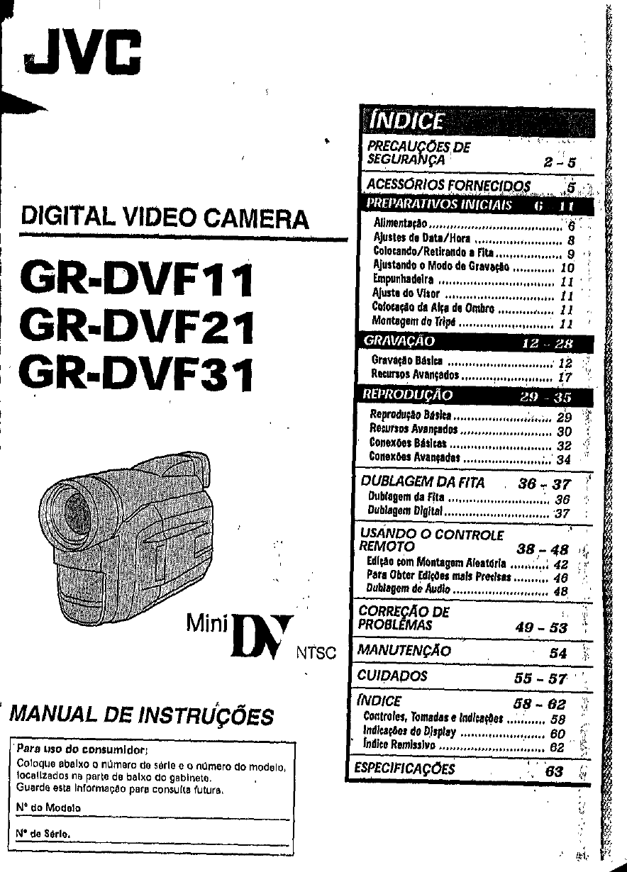 JVC GR DVF31 User Manual INST