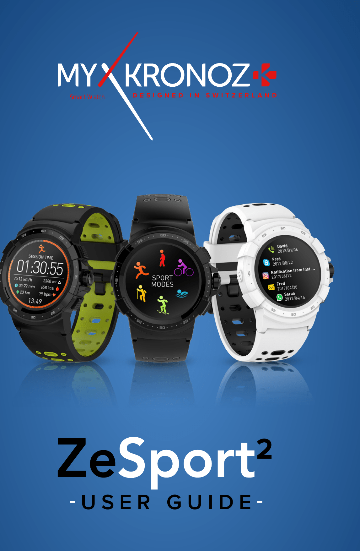 KRONOZ ZSP2 Smart Watch User Manual