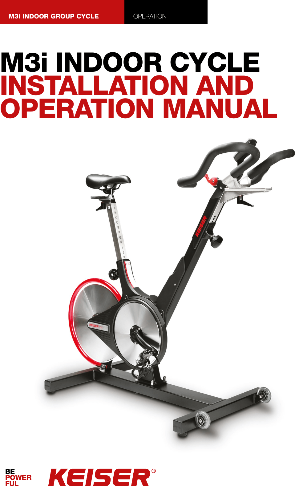 Keiser M3I Spin exercise cycle machine User Manual