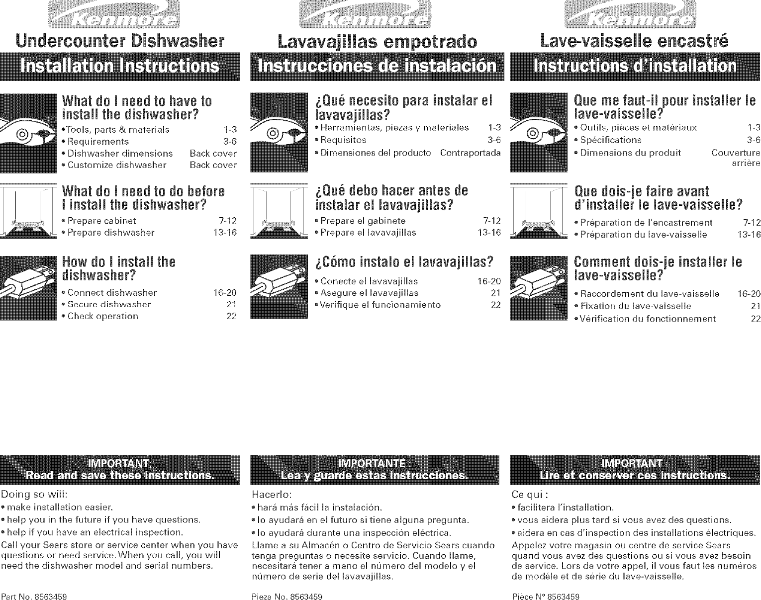 Kenmore 66513402K900 User Manual DISHWASHER Manuals And Guides L0408226