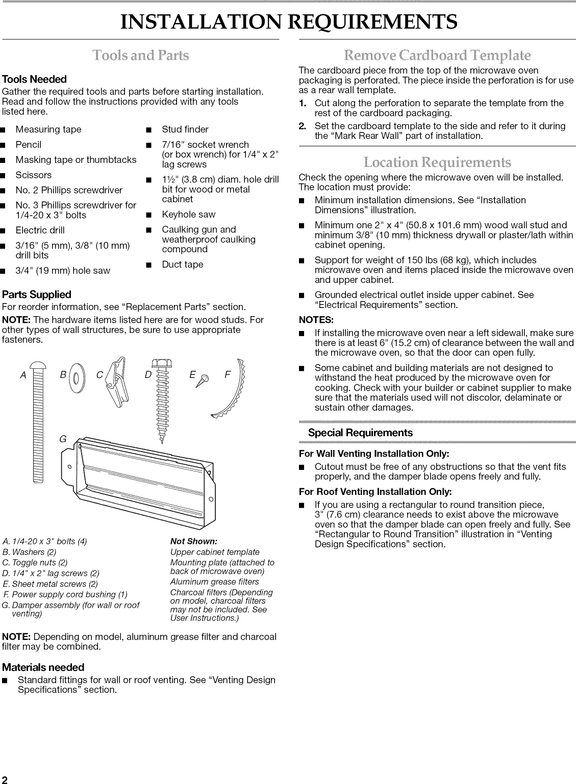 kitchenaid microwave oven combo parts