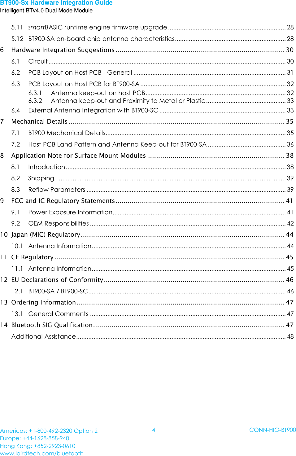 Laird Connectivity BT900 Bluetooth Dual Mode UART AT featuring