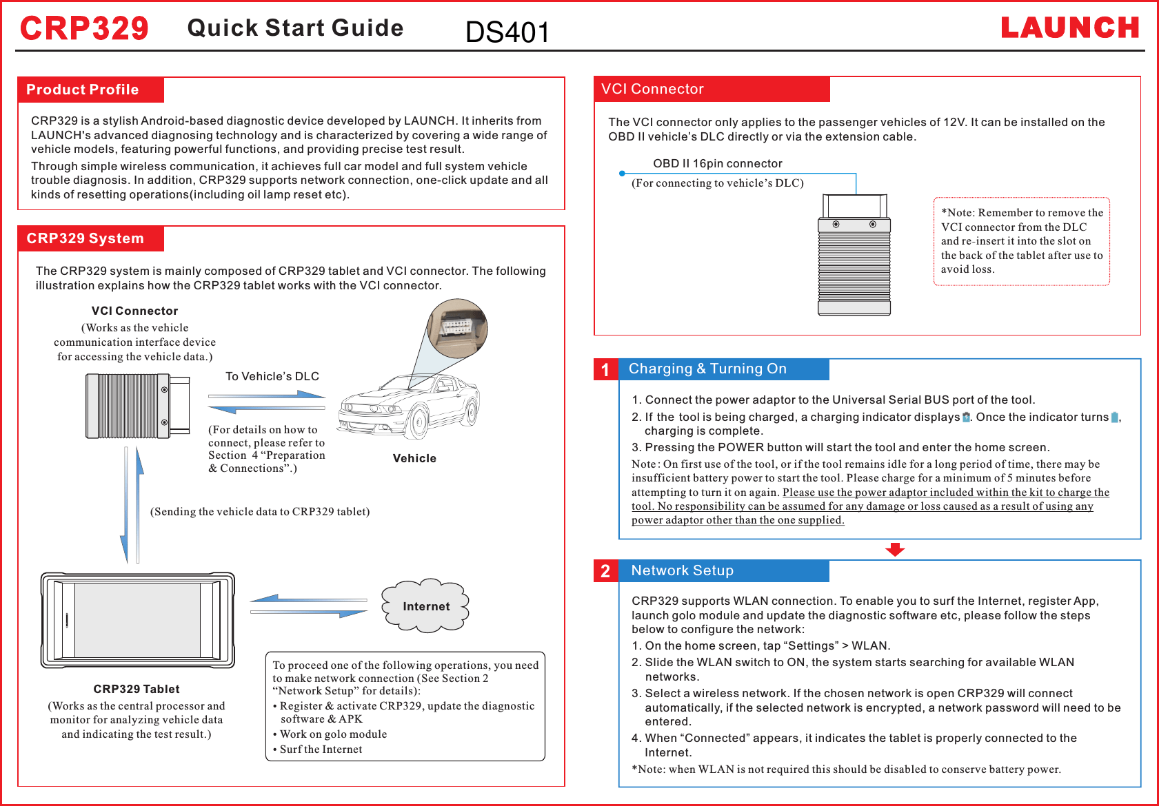 Launch Tech DS401 Automotive Diagnosis Terminal User Manual