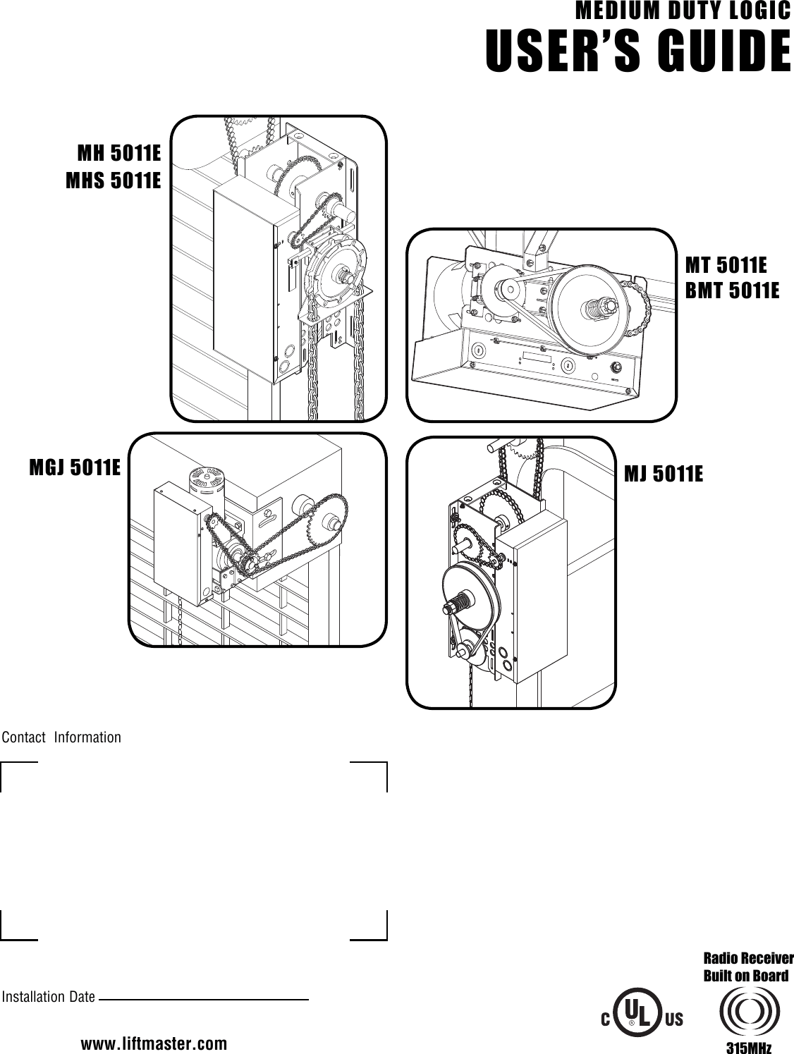 Liftmaster Mt Owners Manual 01 34215