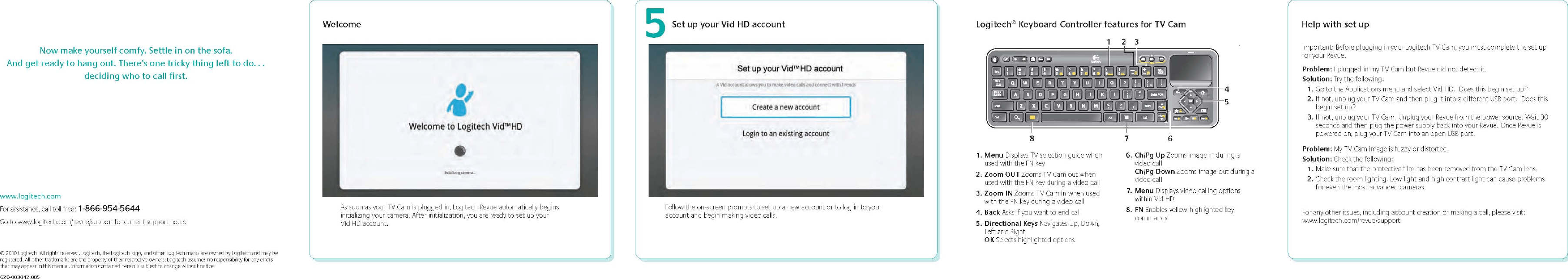 Logitech V U0022 Quick Start Guide