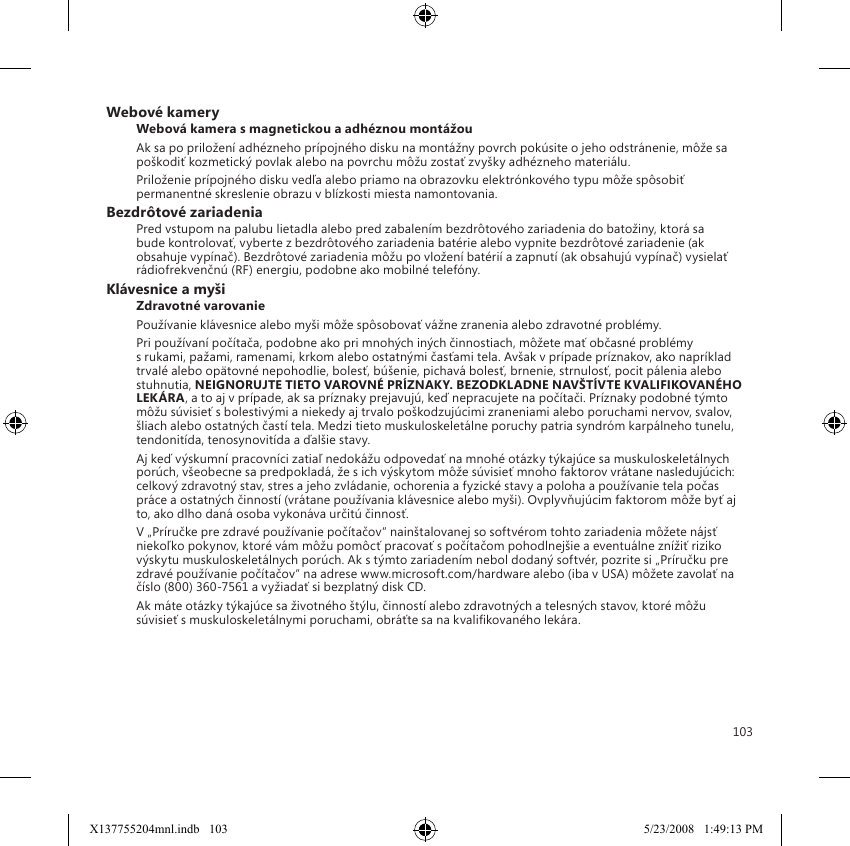 Microsoft 1349 Microsoft Arc Mouse User Manual Manual