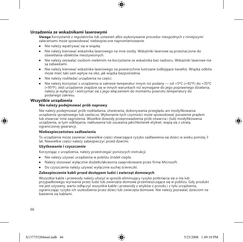 Microsoft 1349 Microsoft Arc Mouse User Manual Manual