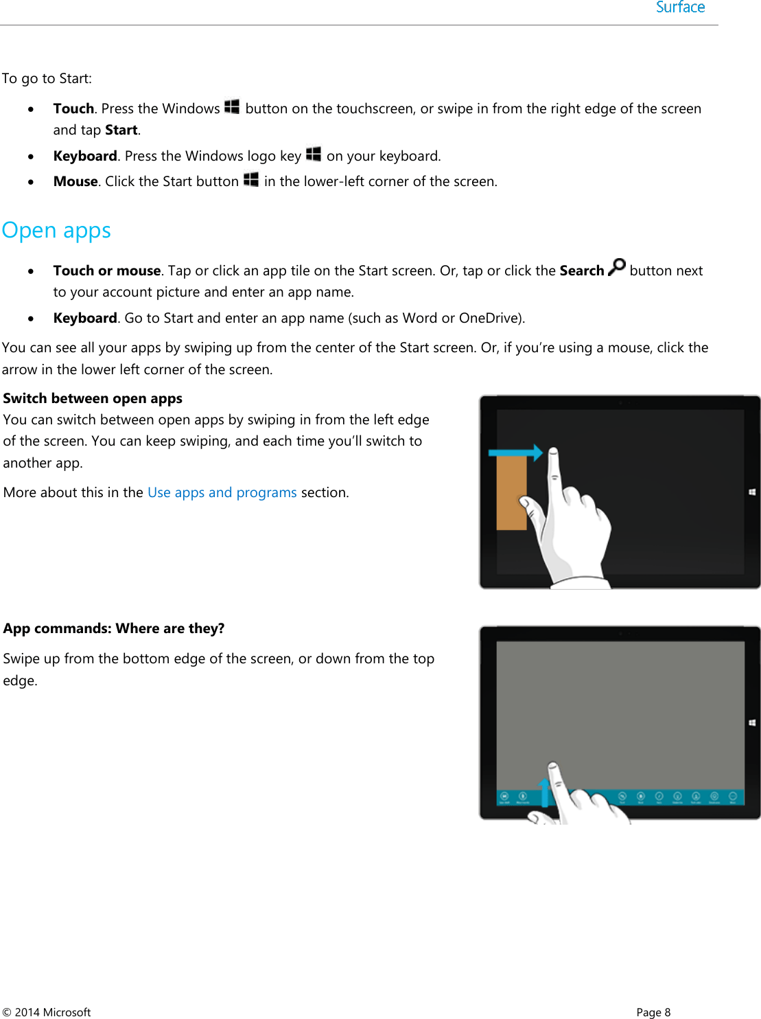 Microsoft 1631 1631 User Manual Surface Pro 3 User Guide English
