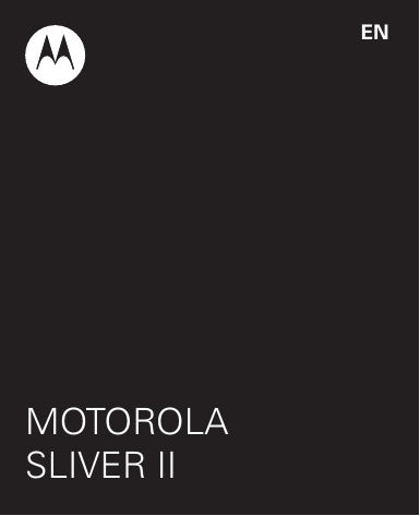 Motorola Sliver Ii Quick Start Guide English/Spanish/French Bluetooth