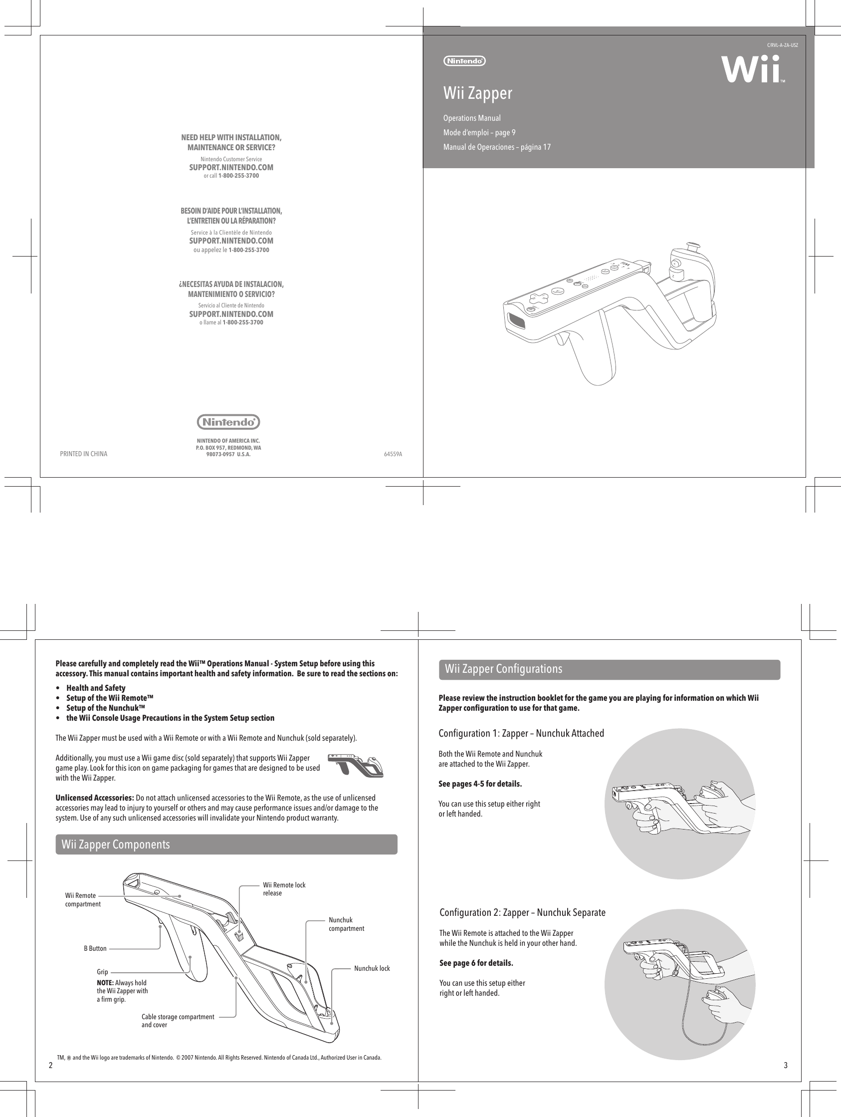 Nintendo Wii Zapper User Guide WiiZ00_03