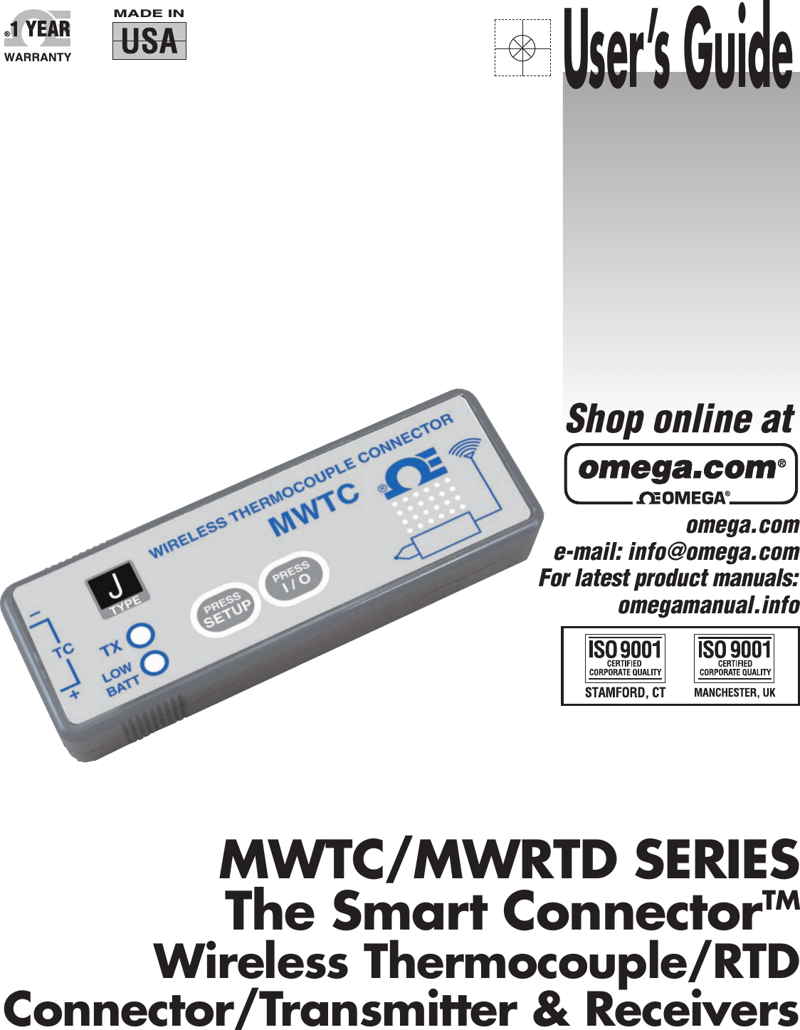 Omega Engineering MWTC2 Wireless Mini Thermocouple Connector Series