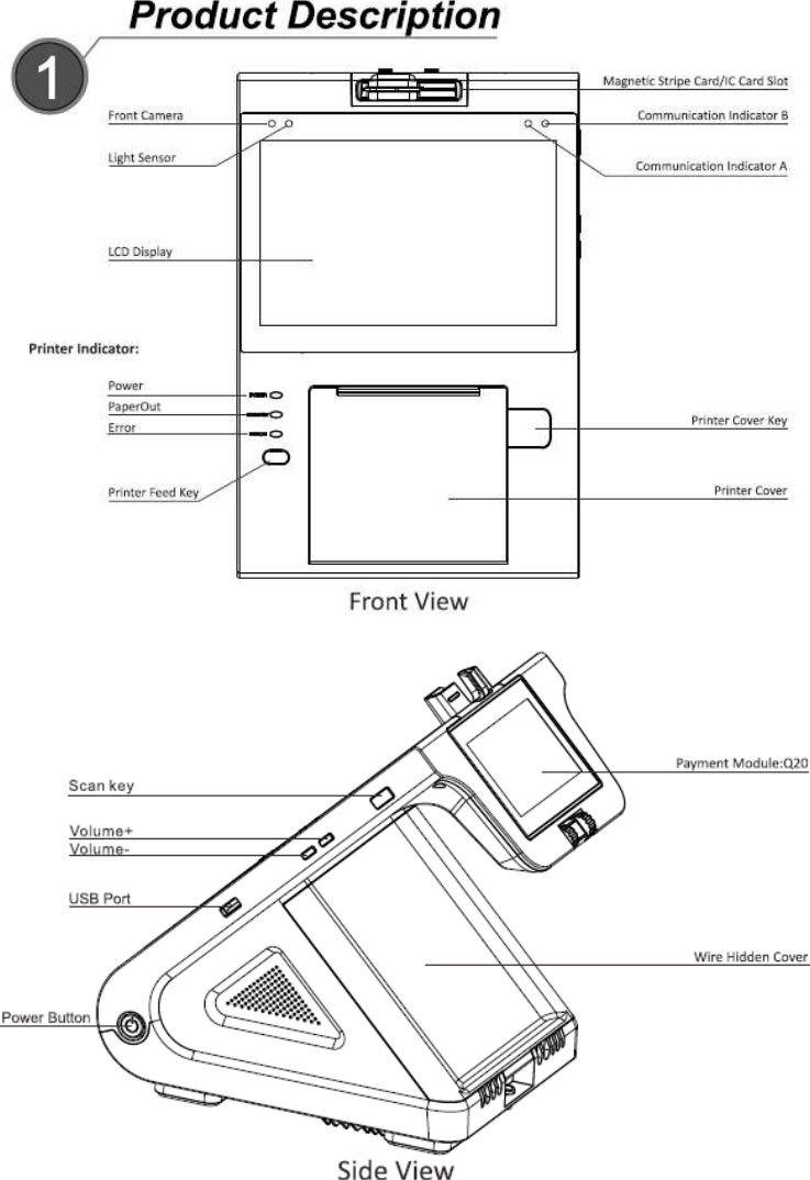 PAX Technology E500 Integrated Smart Terminal User Manual