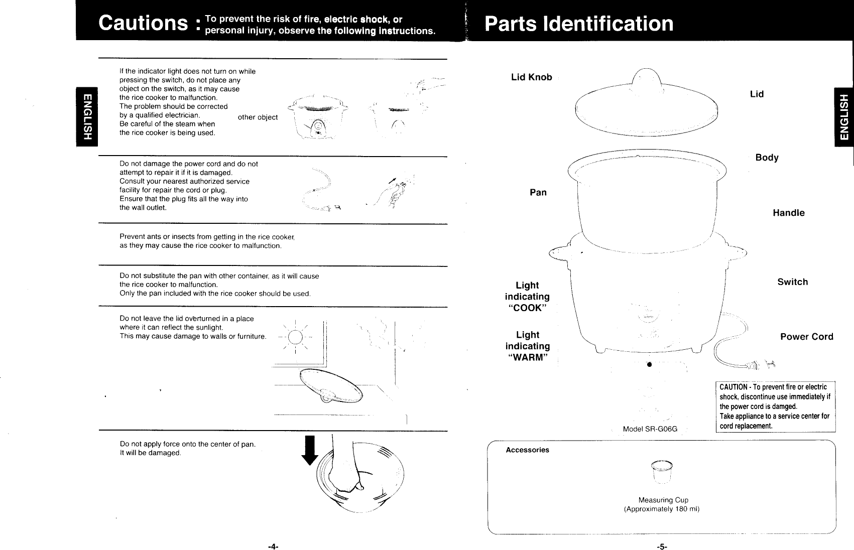 Panasonic Sr G10G Quick Start Guide