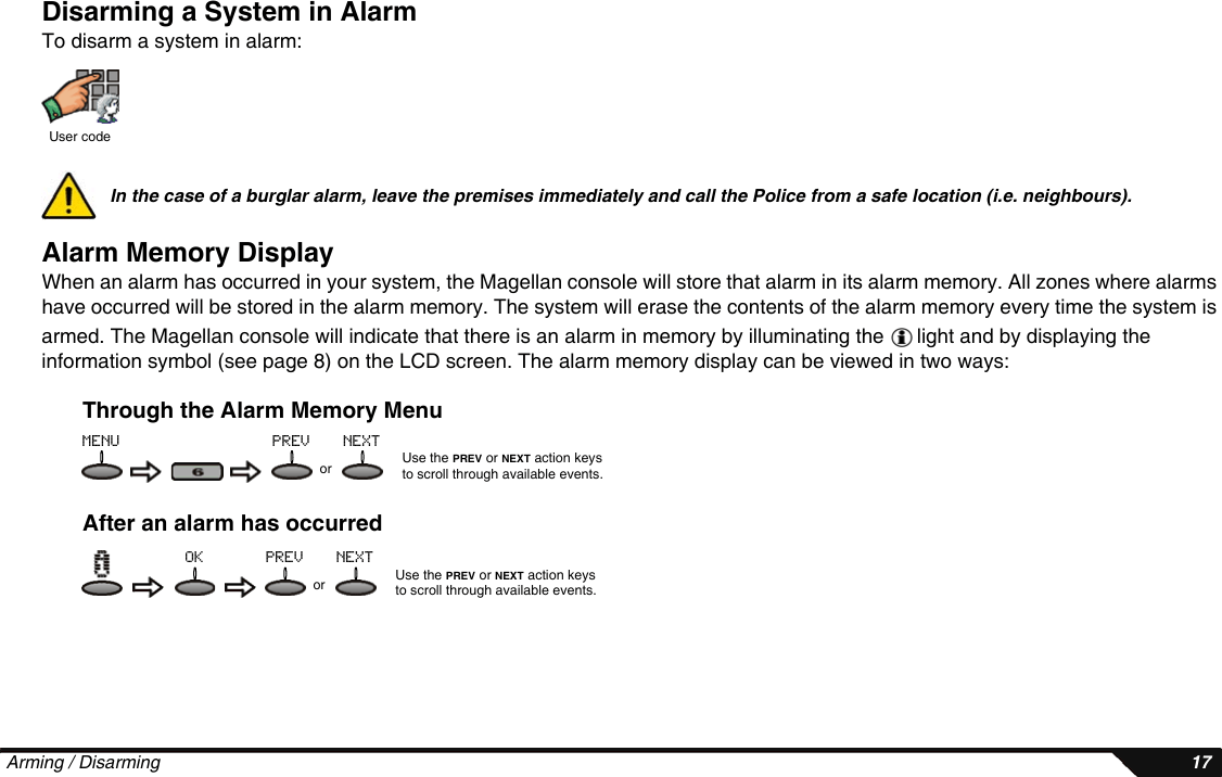 Paradox Security Systems MG6060 MG6060 User Manual Magellan EU01